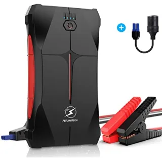 Avviatore Emergenza per Auto- 1000A 13200mAh Avviatore Portatile per Motore Benzina, Impermeabile IP67, fino a 6,0L Ges o 5,0L Diesel, 12V Jump Starter, Torcia a LED, Porta USB da per Smartphone