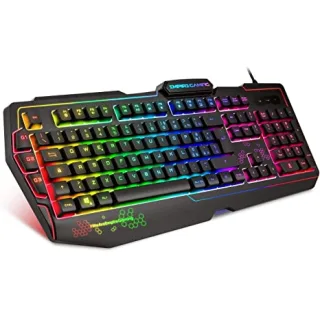 EMPIRE GAMING – Tastiera Gaming K900 (Layout Italiano) – 105 Tasti Semi-Meccanici - Retroilluminazione a LED RGB 9 Modalità tra cui 1 personalizzabile - 19 Tasti Antighosting