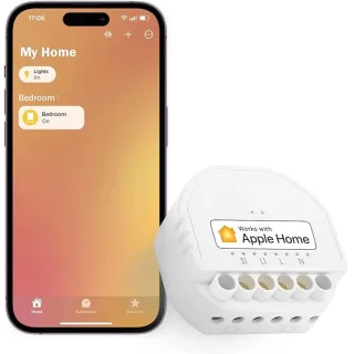 Meross Interruttore Smart Luci WiFi, Interruttore della Luce Intelligente 1 Way, Compatibile con Apple HomeKit, Alexa, Google Home e SmartThings, Interruttore a Muro, Comando Vocale