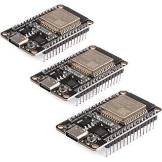diymore 3PCS ESP32 WROOM Tipo C Scheda di Sviluppo,ESP-WROOM-32 Module CP2102 Chip, 2,4 GHz WLAN WiFi Bluetooth Module