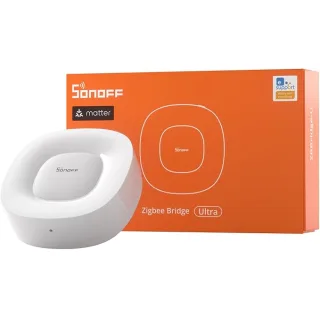 SONOFF ZBBridge-U Gateway Zigbee, Smart home Matter Hub, supporta ZigBee, connessione WiFi ed Ethernet, Zigee 3.0 Bridge per sistema di allarme, compatibile Google Home, SmartThings, Home Assistant.