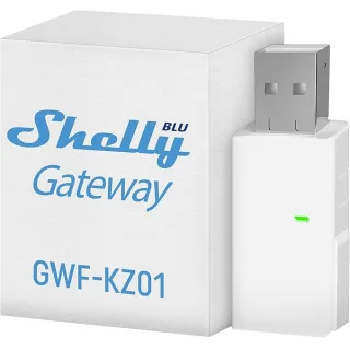 Shelly BLU Gateway, Chiavetta USB Gateway tra i dispositivi Shelly BLU e l'ecosistema Shelly, Ripetitore Wi-Fi, Compatible avec MQTT, WebSocket, Alexa, Google home, App iOS, Android
