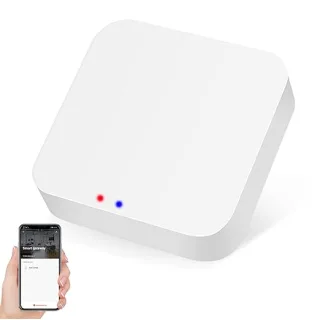 Zigbee 3.0 Hub WiFi et Bluetooth Dual Mode Gateway, Tuya Smart Home Bridge Wireless Control, Intelligent Bridge Wireless Smart Home Gateway Pannel via Alexa, Google Home