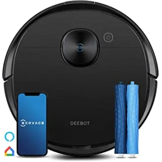 ECOVACS Robot aspirapolvere DEEBOT T9AIVI 3000Pa, OZMO PRO 3.0, elusione degli Ostacoli 3D AIVI, Doppia Spazzola, 5200 mAh,200 min