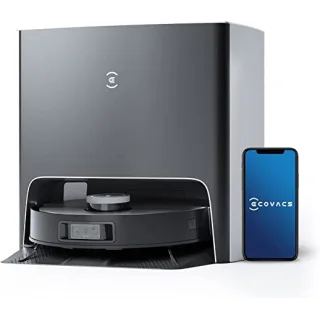 Robot aspirapolvere lavapavimenti ECOVACS DEEBOT X1 TURBO, lavaggio panni automatico, 260 min, 360 ㎡, panni di lavaggio doppi, mappe 3D, monitoraggio in tempo reale & video-chiamata