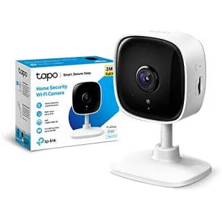 TP-Link Telecamera Wi-Fi Interno Tapo C110, Videocamera Sorveglianza 3MP, Visione Notturna, Audio Bidirezionale, Modalità Privacy, Notifiche in Tempo Reale del Sensore di Movimento