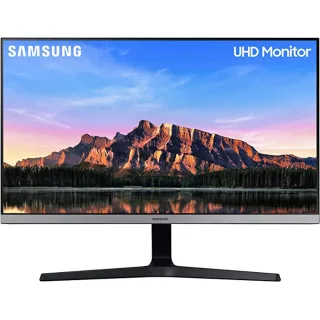 Samsung Monitor HRM UR55 (U28R552), Flat, 28", 3840x2160 (UHD 4K), HDR10, IPS, 60 Hz, 4 ms, FreeSync, HDMI, Display Port, Ingresso Audio, PIP e PBP, Eye Saver Mode, Dark Blue Gray