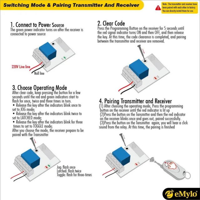 Relè eMylo con deviatori e invertitori - come fare