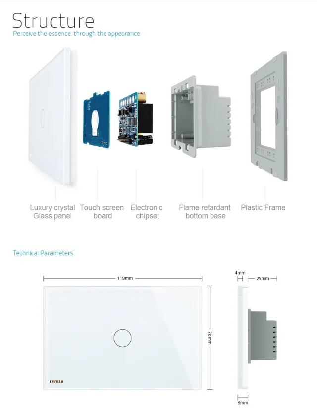 LIVOLO wall switch RF - la nostra recensione