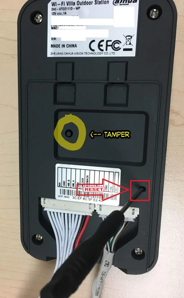 Videocitofono Smart Dahua VTO2111D-WP con funzione di videochiamata