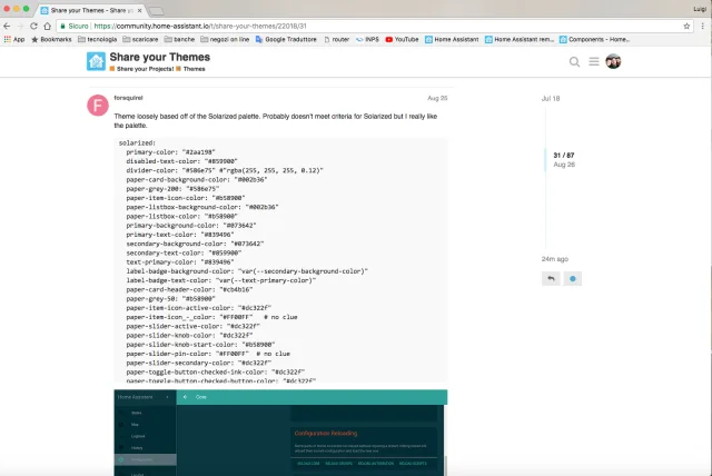 Come configurare i temi su Home Assistant