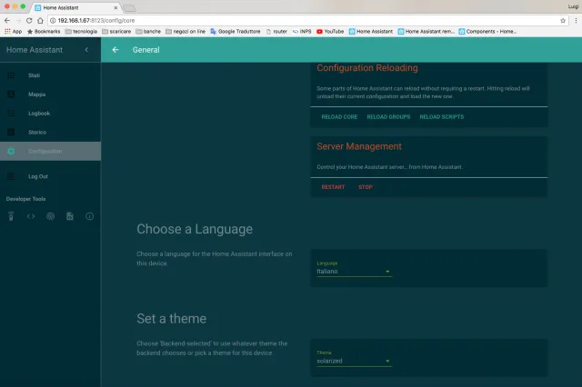 Come configurare i temi su Home Assistant