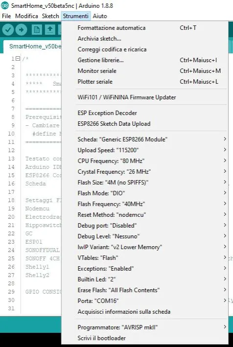 Smarthome, il firmware per ESP8266 MADE IN ITALY alternativo a Tasmota