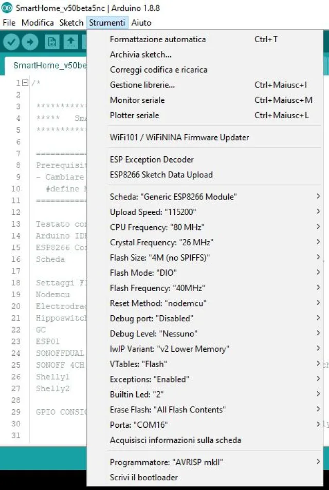 Smarthome, il firmware per ESP8266 MADE IN ITALY alternativo a Tasmota