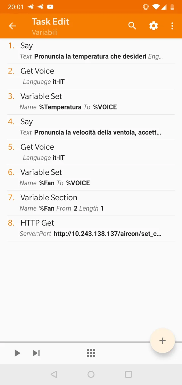 Come comandare un condizionatore Daikin con Tasker e Autovoice