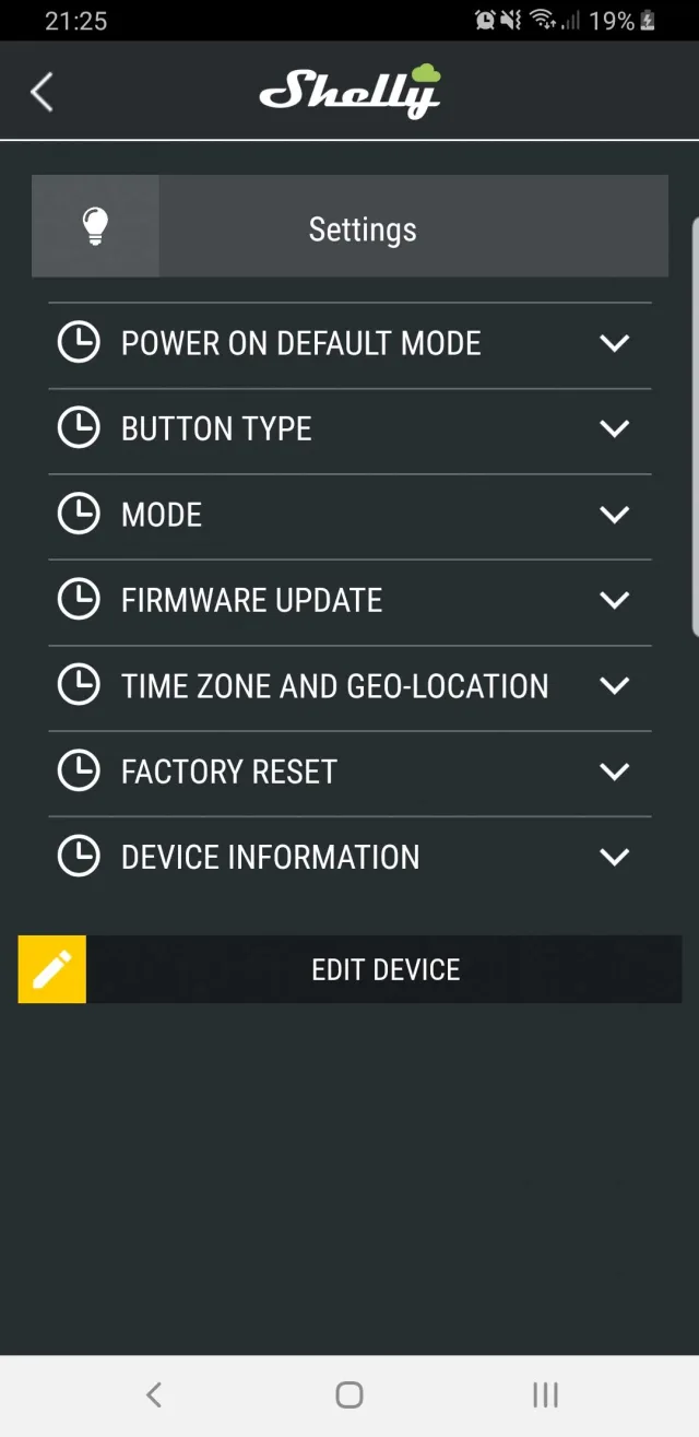 Come usare lo Shelly 2.5 per gestire due punti luce