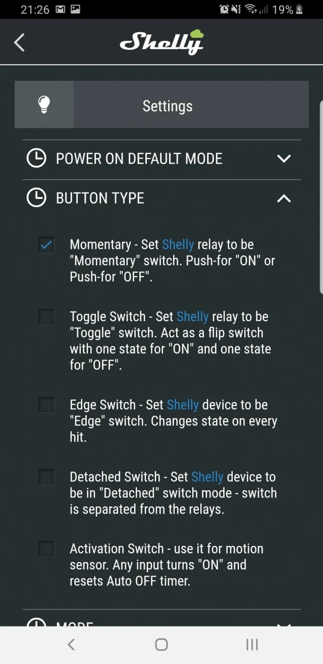 Come usare lo Shelly 2.5 per gestire due punti luce