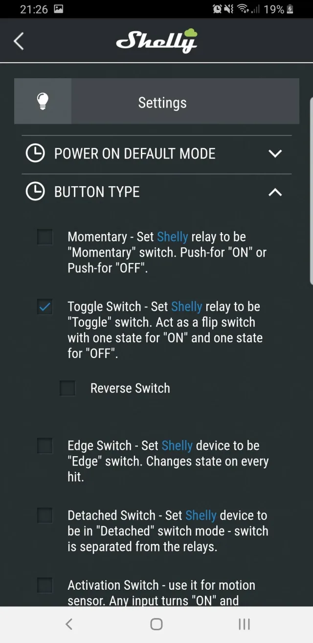 Come usare lo Shelly 2.5 per gestire due punti luce