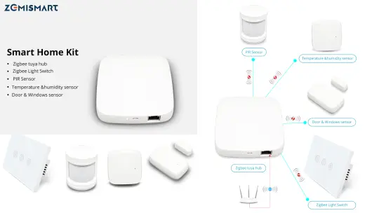 Recensione Tuya ZigBee Hub + Kit sensori PIR, portafinestra e temperatura