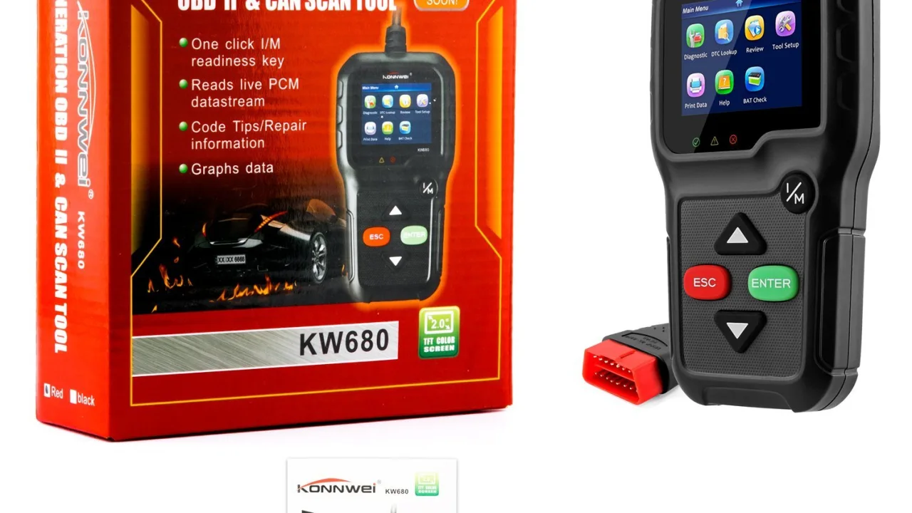 Recensione Konnwei KW680 dispositivo di diagnosi OBD2