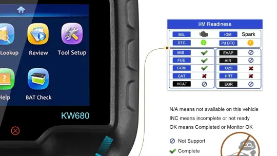 Recensione Konnwei KW680 dispositivo di diagnosi OBD2