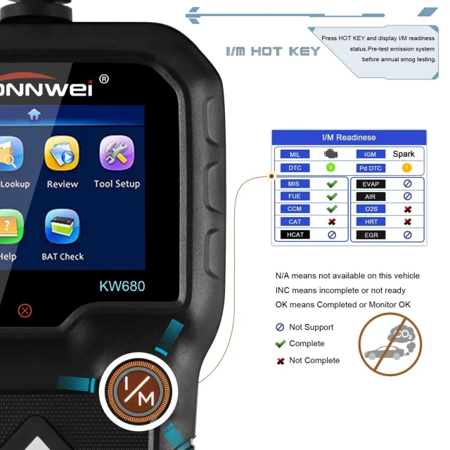 Recensione Konnwei KW680 dispositivo di diagnosi OBD2