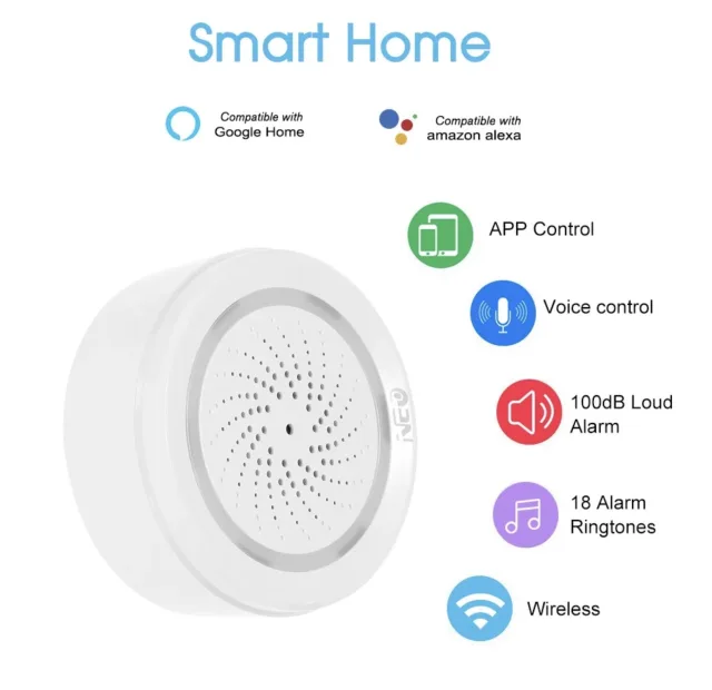 Sirena Allarme WiFi e LED Lamp Oil Diffuser - L'infinito mondo Tuya Smart