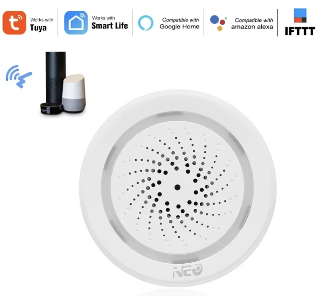 Sirena Allarme WiFi e LED Lamp Oil Diffuser - L'infinito mondo Tuya Smart