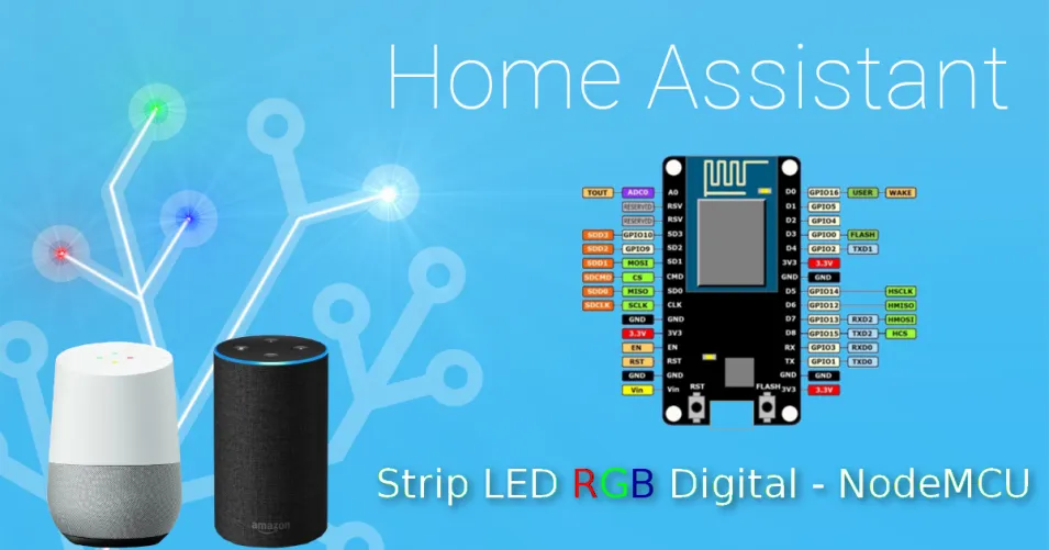 Home Assistant e Strip LED - Script da usare con Google Home o Alexa