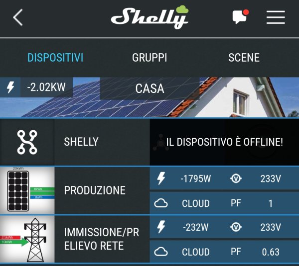 Shelly 🇮🇹 gruppo supporto, Ciao a tutti, chiedo un'informazione ai più  esperti, io controllo la produzione del fotovoltaico e quello che uso in  casa con uno Shelly EM e 2pinze