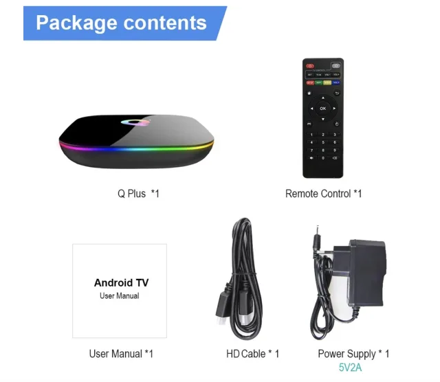 Q Plus Smart TV Box Android 9.0 - la nostra prova