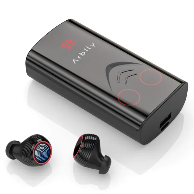 Arbily T9 TWS Auricolari Bluetooth 5.0 con Power Bank 6000mHA