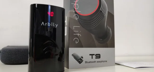 Arbily T9 TWS Auricolari Bluetooth 5.0 con Power Bank 6000mHA