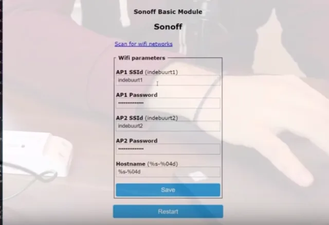Sonoff CH4 Pro - installazione OTA del firmware Tasmota