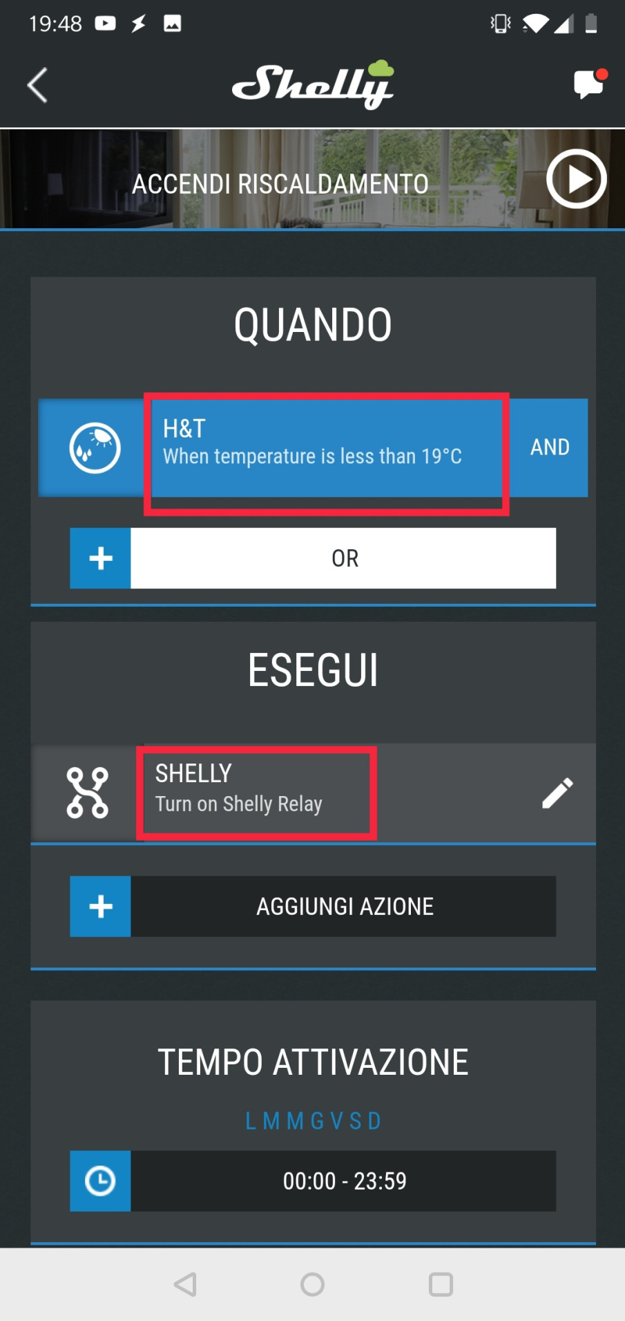 Come realizzare un Termostato Smart con Shelly H&T e Shelly 1