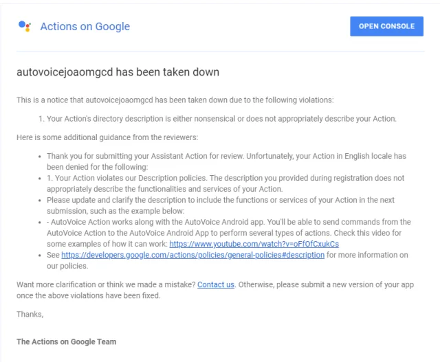 Google stacca la spina ad AutoVoice! Cosa sta succedendo?