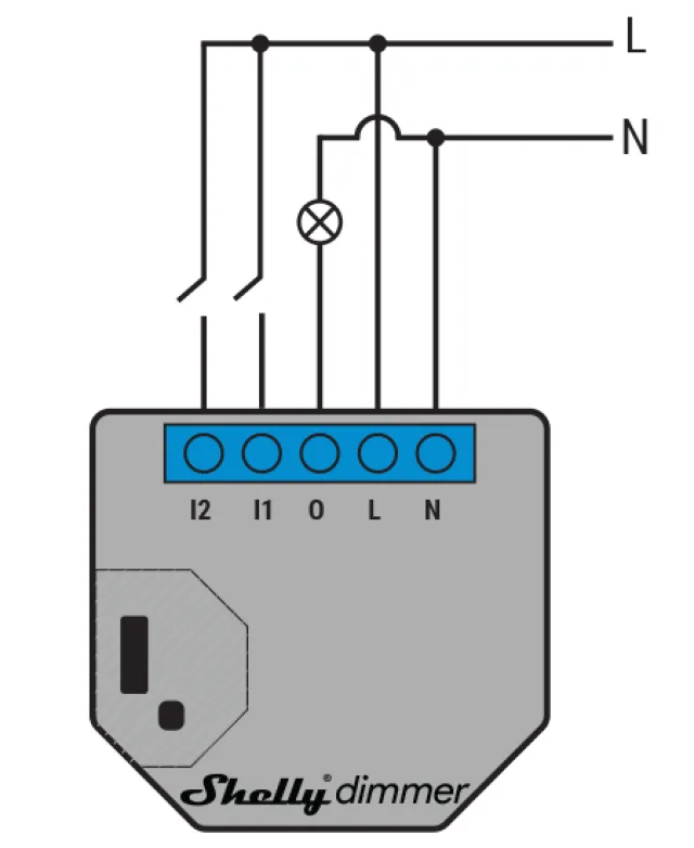 Shelly Dimmer - collegamenti, funzionamento ed integrazione in Home Assistant