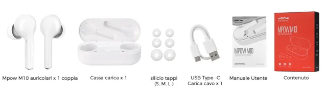 MPOW M10 - gli Auricolari Bluetooth che scimmiottano gli AirPods PRO!