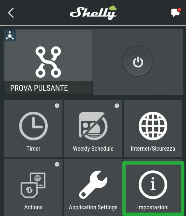 Pulsante 12v monitorato con Shelly 1 e Raspberry tramite Home Assistant