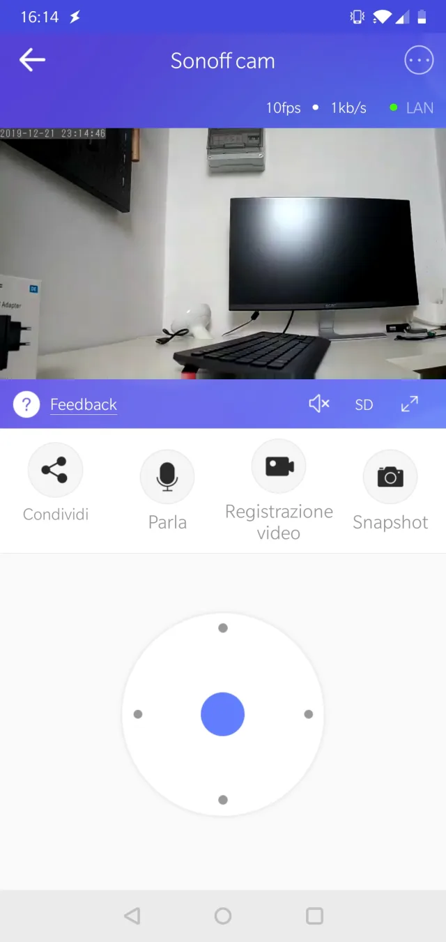 Sonoff GK-200MP2-B - Telecamera di sorveglianza IP Wi-Fi di Itead
