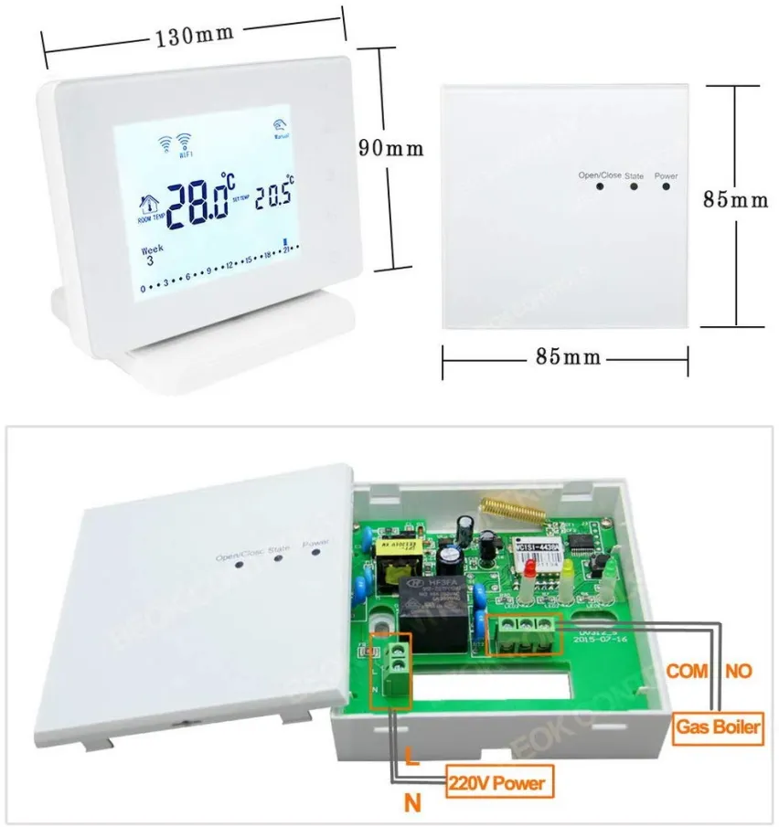 Beok BOT306RF, il Termostato Smart WIFI compatibile con Home Assistant