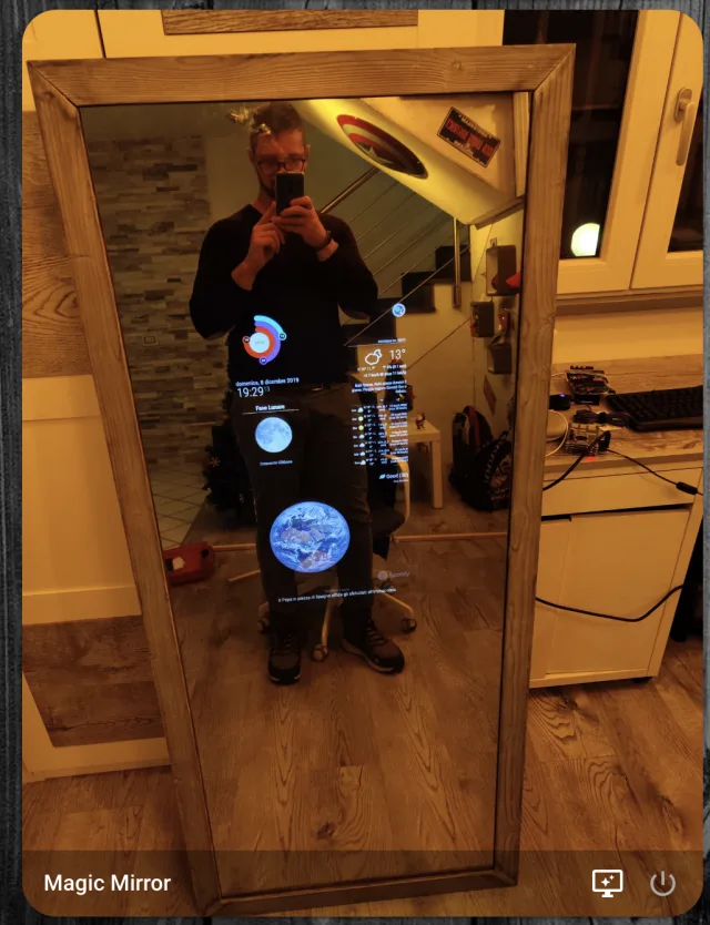 Accensione automatica del Magic Mirror con uno Shelly 1 e Home Assistant