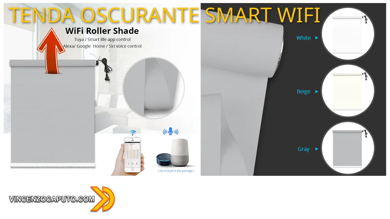 Tenda oscurante Smart compatibile con il mondo Tuya by Zemismart