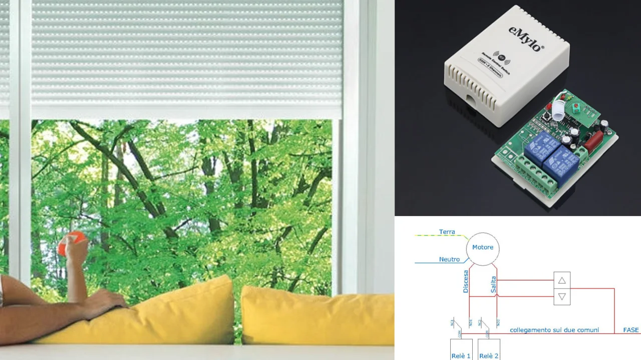 Domotizziamo una tapparella con un relè eMylo doppio canale