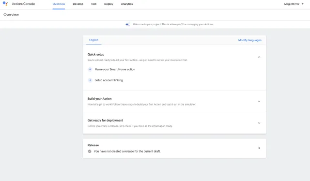 Google Assistant su Magic Mirror con hotword personalizzata