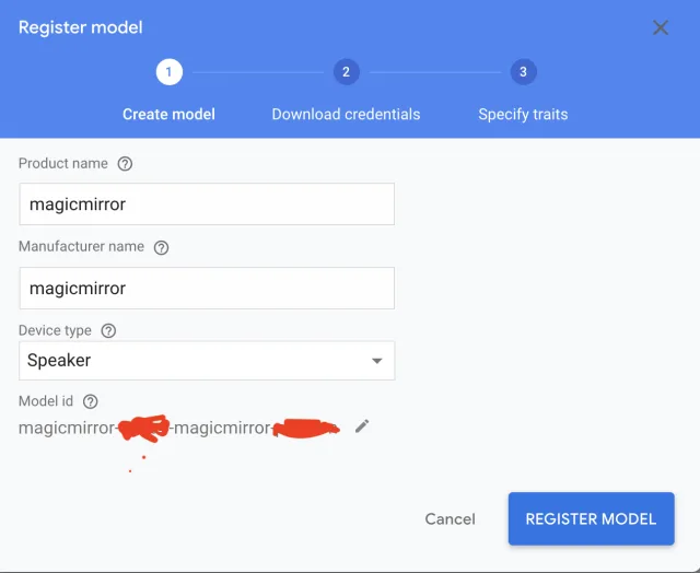 Google Assistant su Magic Mirror con hotword personalizzata