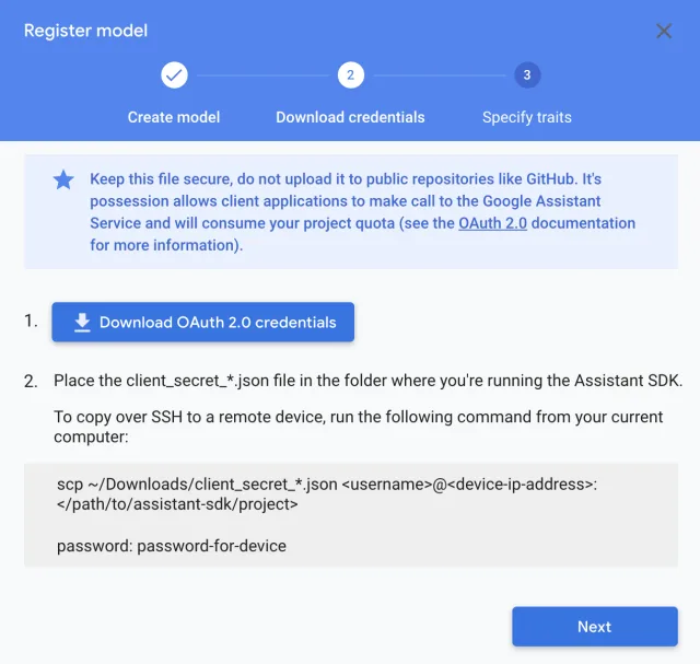 Google Assistant su Magic Mirror con hotword personalizzata