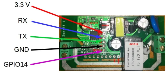 Riprogrammare Sonoff Smart Switch Basic con Firmware Tasmota