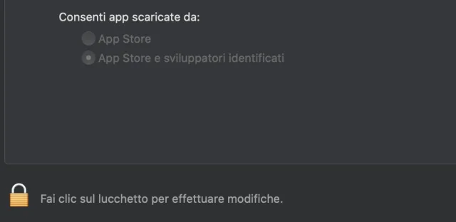 Impostazione software