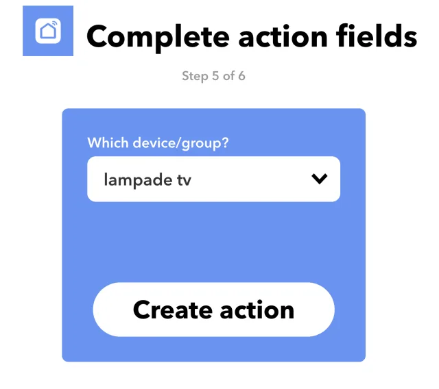 IFTTT create Action